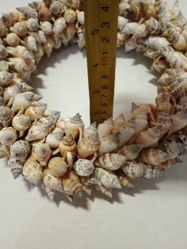 Ornamental Seashell Wreath, Table or Wall Decor, Beach, Ocean, Sea - Picture 6 of 6