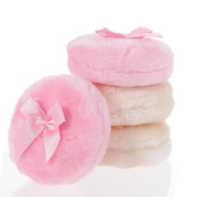 4 Pcs Large Powder Puff 3.2 Inch Large Powder Puff for Body Powder, Soft Washabl
