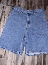 FADED GLORY WOMENS BLUE JEANS 12 High Waisted CLASSIC FIT Shorts DENIM Vintage