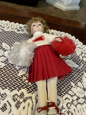 Vintage Porcelain Doll By Delton Fine Collectibles (Cheerleader)-12 