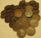 1 ROLL OF 1909 P VDB PHILADELPHIA LINCOLN WHEAT CENTS FROM PENNY COLLECTION LOT