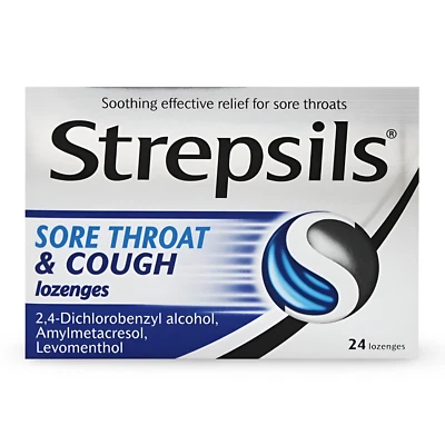 Strepsils Sore Throat & Cough Lozenge Pack Of 24