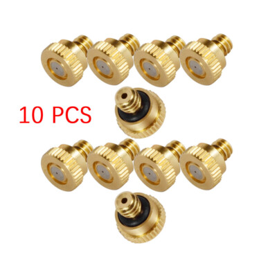 0.4mm 10/20/50PCS Brass Misting Nozzles for Sprinkler Mister Cooling System