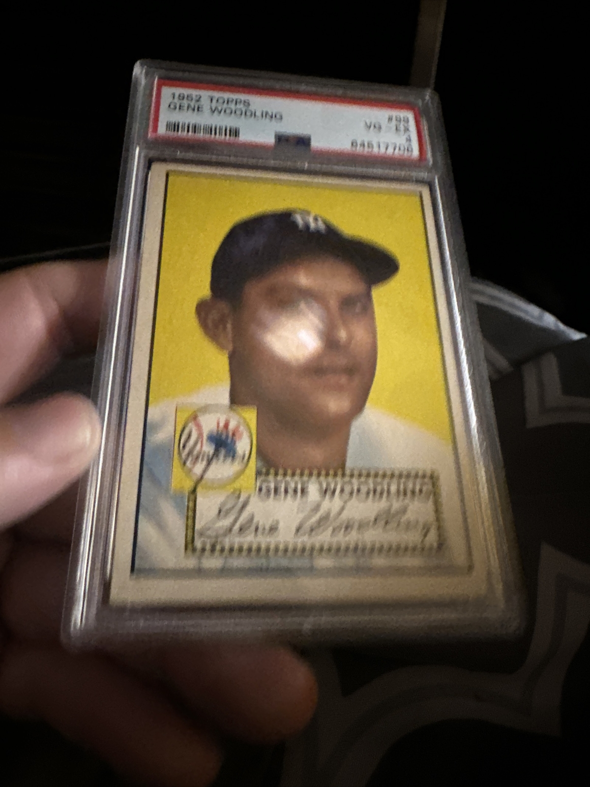 1952 TOPPS Gene Woodling #99 PSA 4 New York Yankees 33WAR 5xWSC .284 Avg .318WS