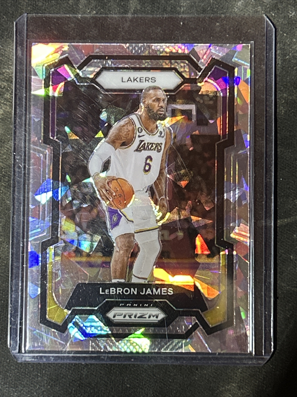 2023-24 Panini Prizm Cracked Ice Lebron James Los Angeles Lakers #63