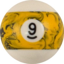 Action 9 Black Marble Replacement Pool Ball - RBBM