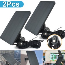 2X 5V Solar Panel Charging for Arlo Ultra/ Ultra 2/ Pro 3/ Pro 4/ Go 2/ PRO 5S
