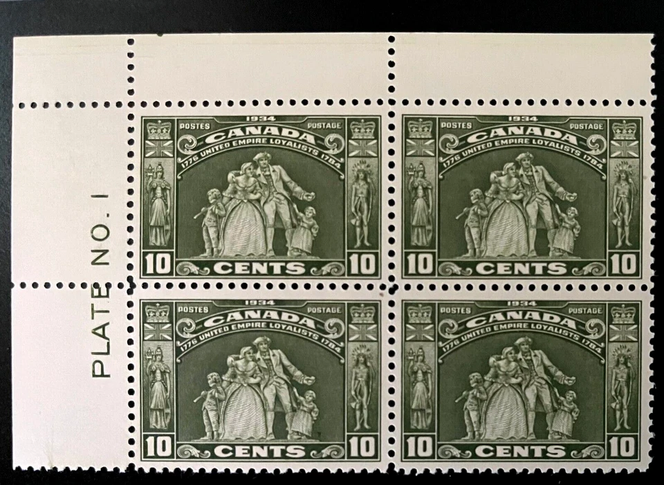 Canada Sc#209 MINT NH (PL No. 1 UL) Imprint PB Loyalists (1934) Cat est $300 - Image 2 of 3