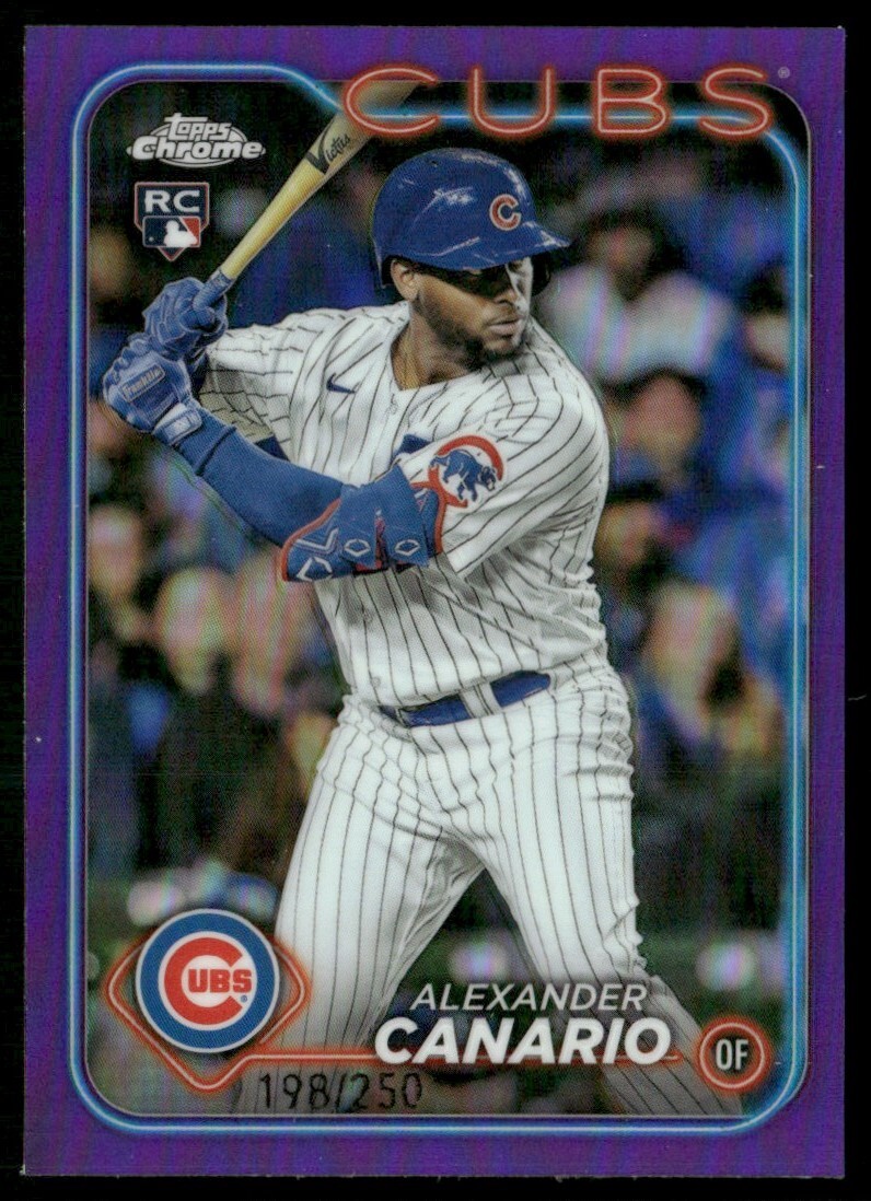 2024 Topps Chrome Purple Refractor Rookie 198/250 Alexander Canario #174 GS1