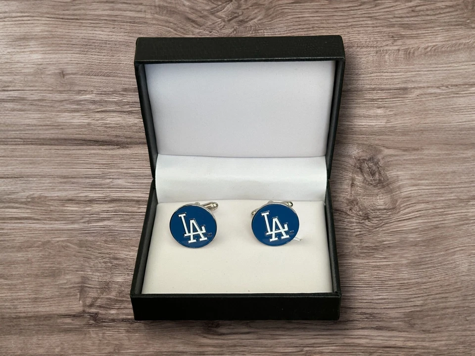 Gemelos, clip de corbata o juego completo de los Dodgers de Los Ángeles LA Foto 2 de 4