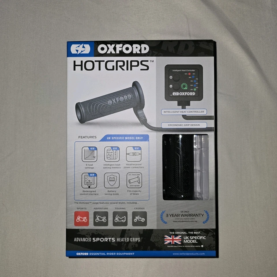 Oxford HotGrips Advanced Sports UK SPECIFIC 114mm-123mm EL692UK CLEARANCE ITEM — 第 2/4 张图片