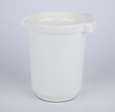 Buchsteiner Rührbecher Sahnebecher Mixbecher 1 Liter Weiß 70er Vintage