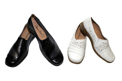 Damen Schuhe, Mokassins, Slipper, halbschuhe in Schwarz Beige