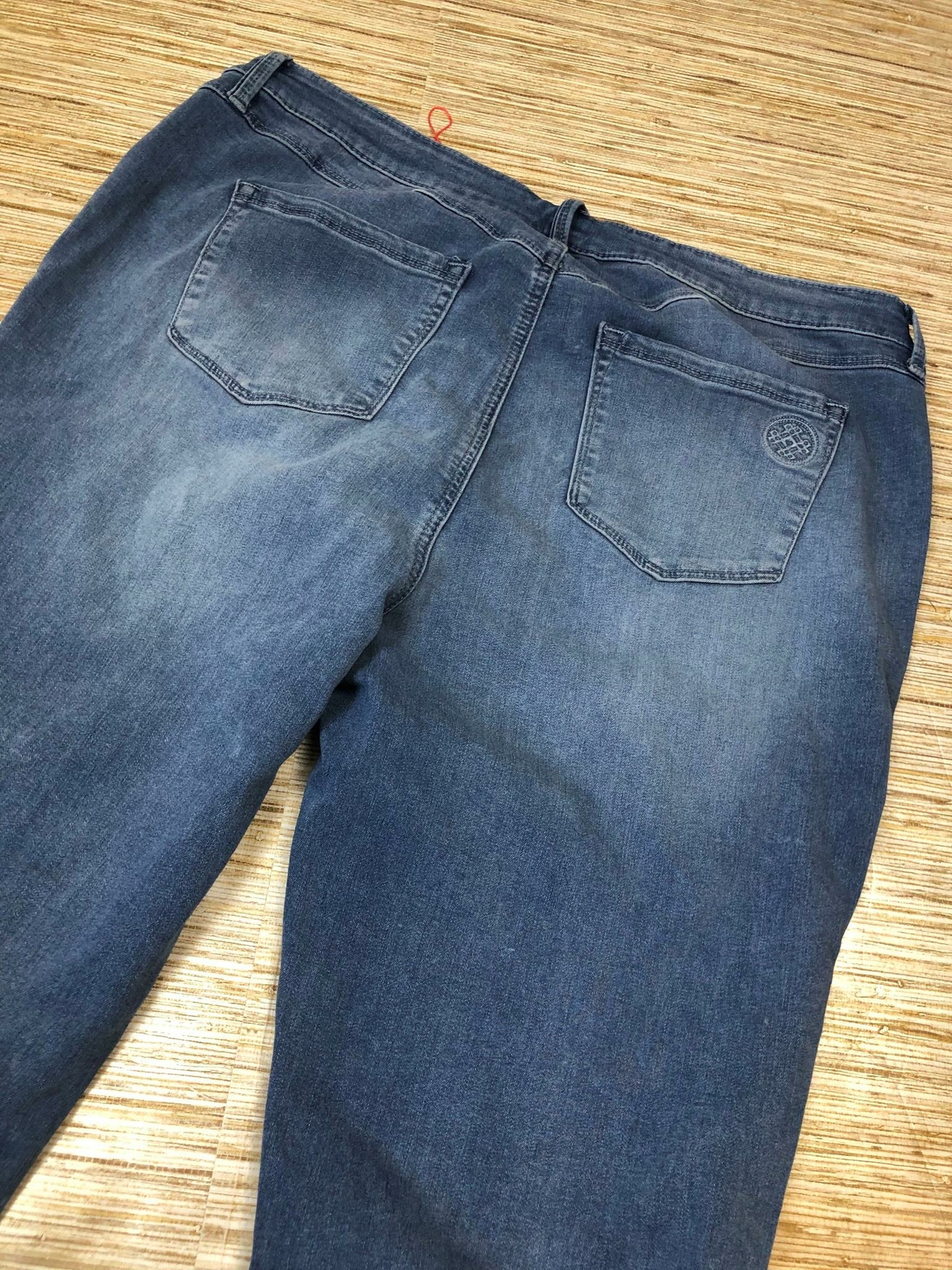B286 Laurie Felt Silky Denim Regular PullOn BabyBell Jeans VINTAG