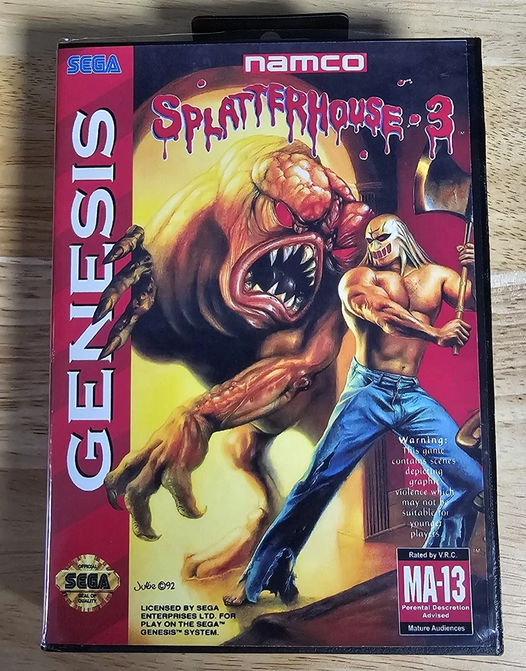 Splatterhouse 3: Bloody Edition Game, Manual, & Case for Sega Mega Drive Genesis - Image 2 of 4