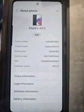 Samsung Galaxy A53 5G - 128 GB - Blue Unlocked AT T Sprint Gsm Gsm