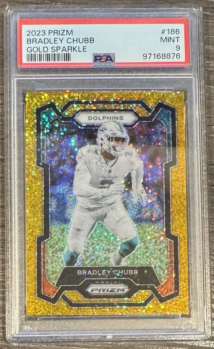 2023 Panini Prizm - Bradley Chubb #186 Gold Sparkle Prizm /24 for