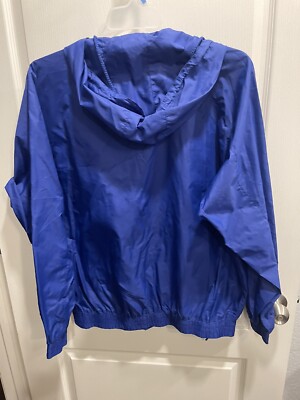 ウェア foyXX Six Flags Jacket Men's medium Blue Full Zip Windbreaker
