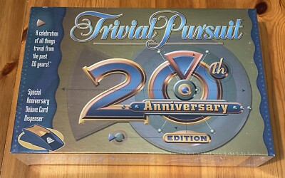 Trivial Pursuit NEW Sealed 20th Anniversary SPECIAL  Edition Game + card dispens