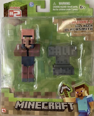Minecraft Blacksmith Villager Mojang Jazwares Series 2 Action  Figure
