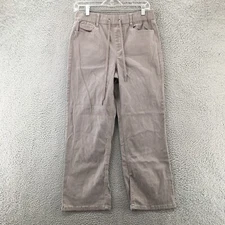 Rewash Wide-Leg Pants Womens Small Gray Cotton Blend High Rise Elastic Waistband