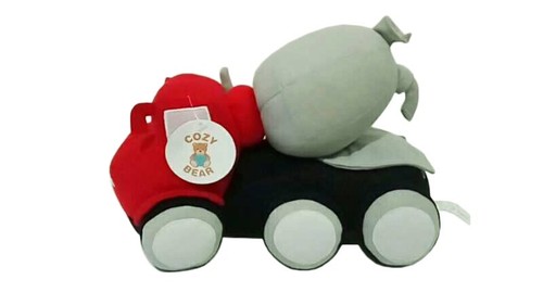 Bauspielzeug Plüsch Zement LKW weiches Kuscheltier Kinderzimmer Dekor - Bild 3 von 3