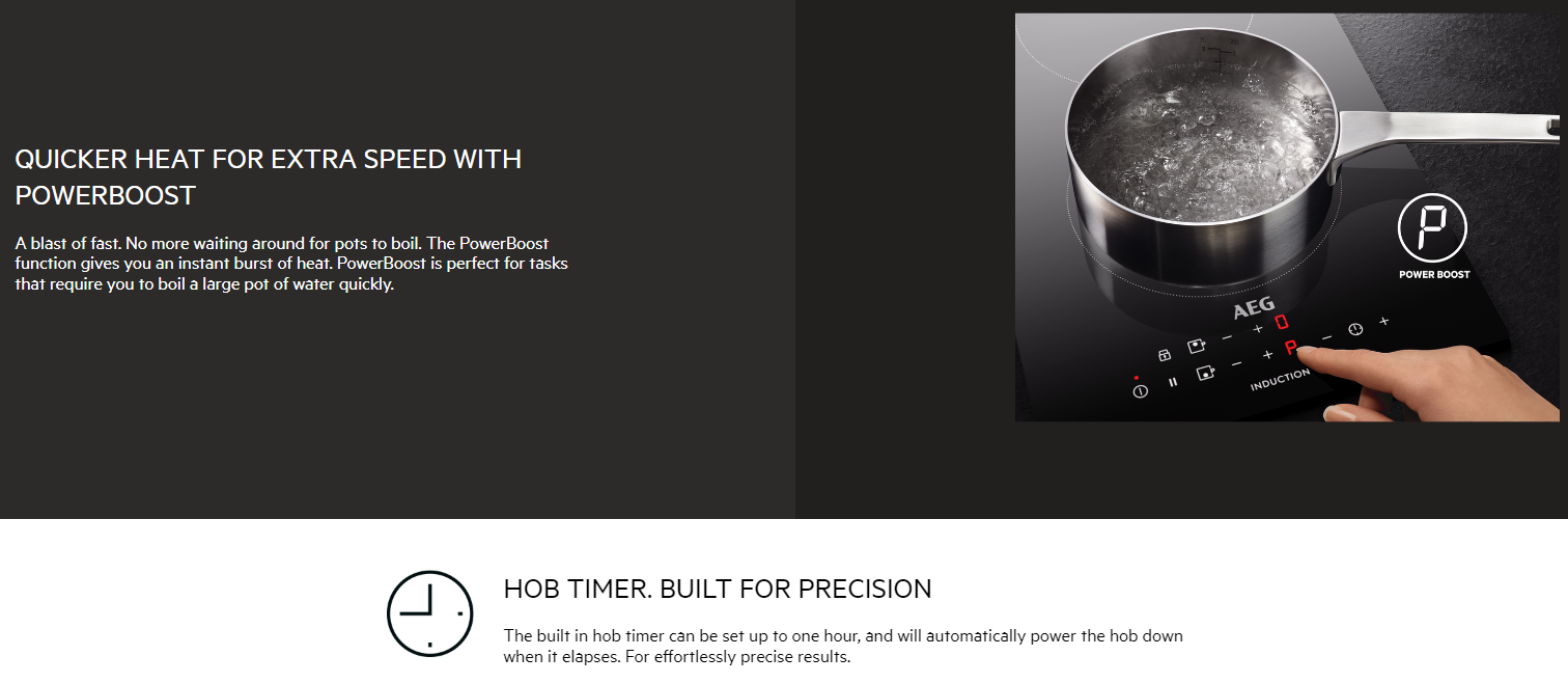 AEG 6000 Bridge Induction Hob 60cm IKE64441FB eBay