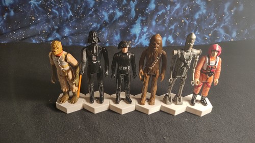 Set of 6 Mountable Stands for 3.75 in Action Figures Diorama STAR WARS Display - Picture 7 of 21