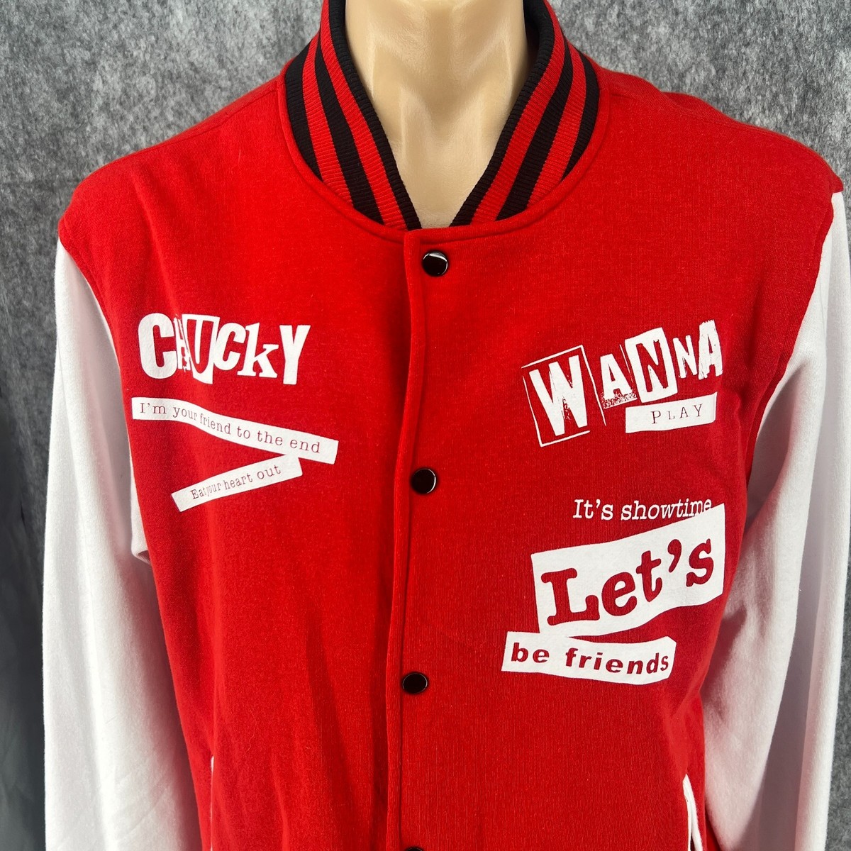 チャイルドプレイ　ジャケット Chucky Wanna Play Varsity Jacket Inspired By Childs Play Jacket