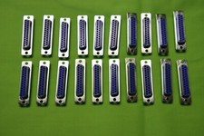 Amphenol D-sub DB25 female connectors. Pkg of 20. Both new and used. 17-10250-1