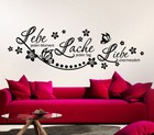 Wandtattoo Wandsticker Wandaufkleber Wohnzimmer Liebe Schmetterlinge Blumen W870