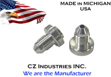 AN4, 4 AN MALE BILLET 6061T6 ALUMINUM WELD ON FITTING BUNG - QTY 100