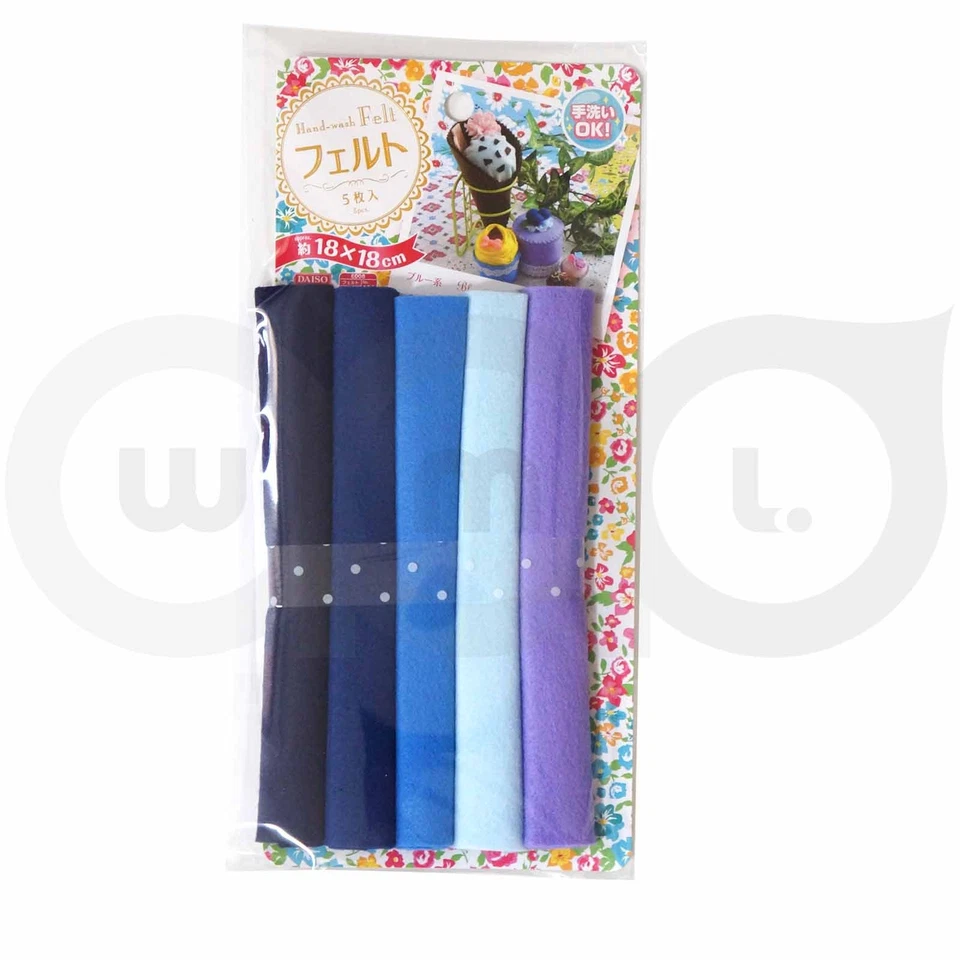 30 pieces Daiso Felt sheet 18x18cm DIY Handmade craftwork materials multi colors - Image 3 of 4