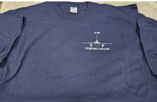 F-16 Fighting Falcon General Logo Squadron T-Shirt - Premium Art