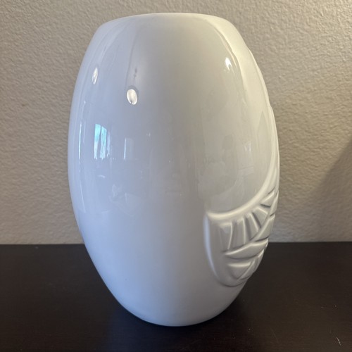 Jonathan Adler Happy Chic Lola Owl 10” White Ceramic Porcelain Bird Vase MCM Mod - Picture 4 of 6