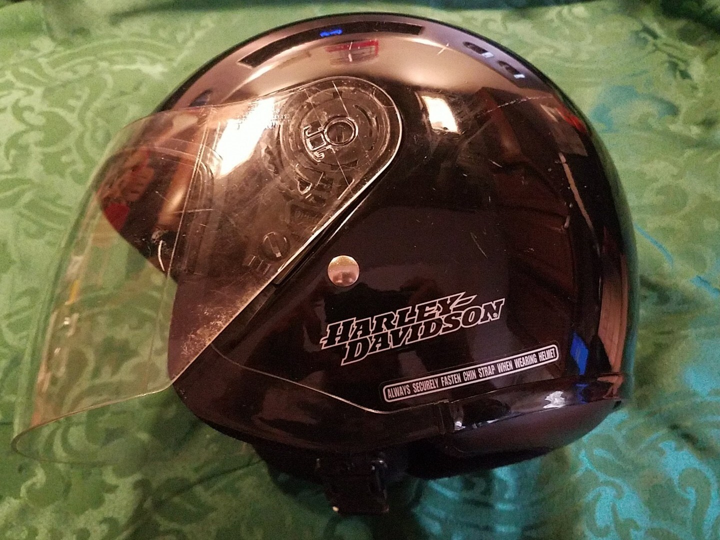 Harley Davidson Black Jet II Helmet Size Medium DOT eBay