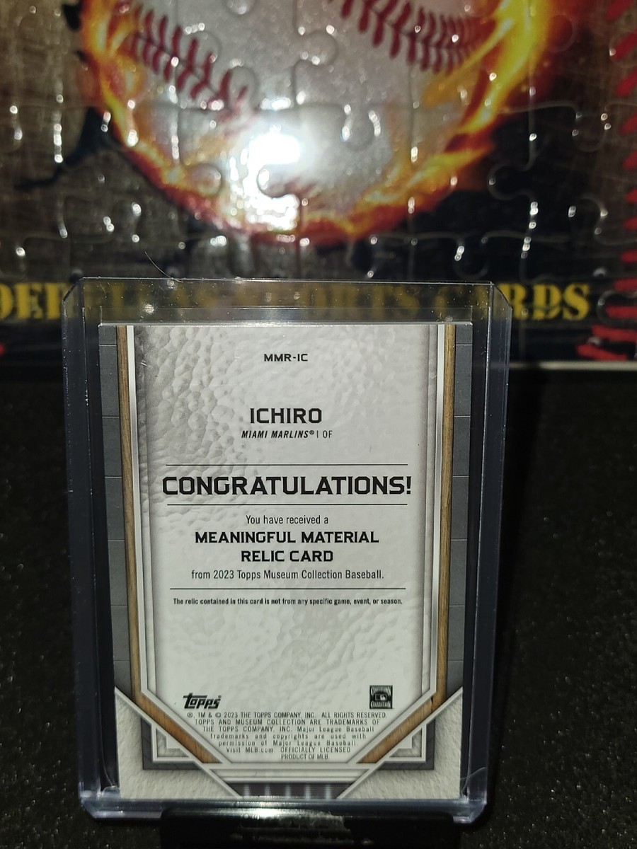 2023 Topps Museum Collection ICHIRO MEANINGFUL MATERIAL RELIC /25