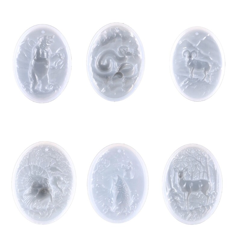 Animals Pattrern Silicone Resin Mold Epoxy Resin Casting Moulds for DIY