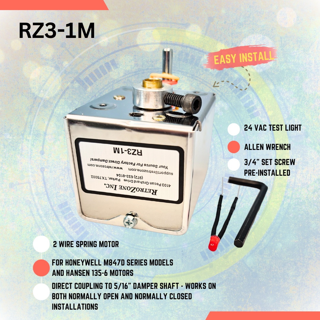 Replacement Damper Motor Actuator for Honeywell ARD ZD M847D 2
