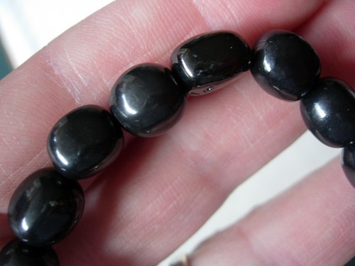 Schungit poliert Nugget Stein Armband Neuware - Bild 5 von 9