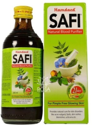 2X Hamdard Safi Natural Blood Purifier Syrup For Acne Pimple Blemishes  100ml