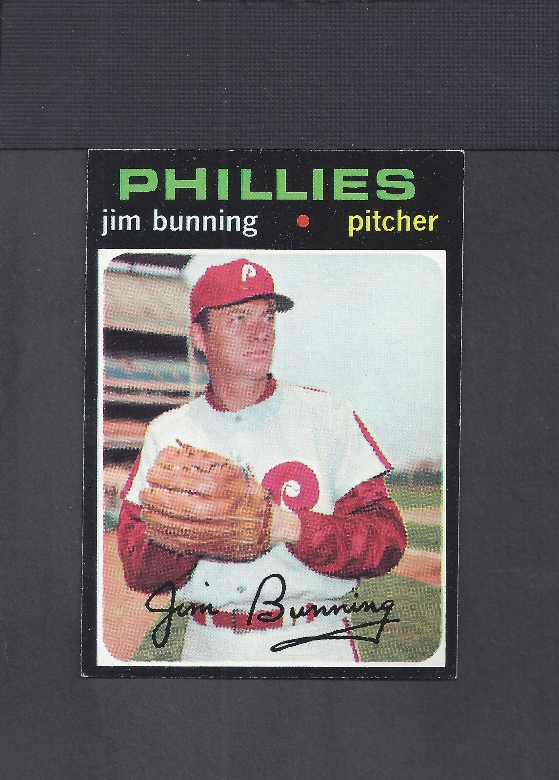 1971 TOPPS #774 JIM BUNNING-1--HI #--PHILLIES--NO CREASES--EX/MT/NR/MT++