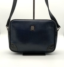 Borsa tracolla Fendi vintage pelle blu dettagli stampa cocco