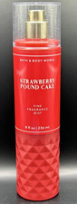 Bath  Body Works Strawberry Pound Cake Women's Body Mist 8 oz