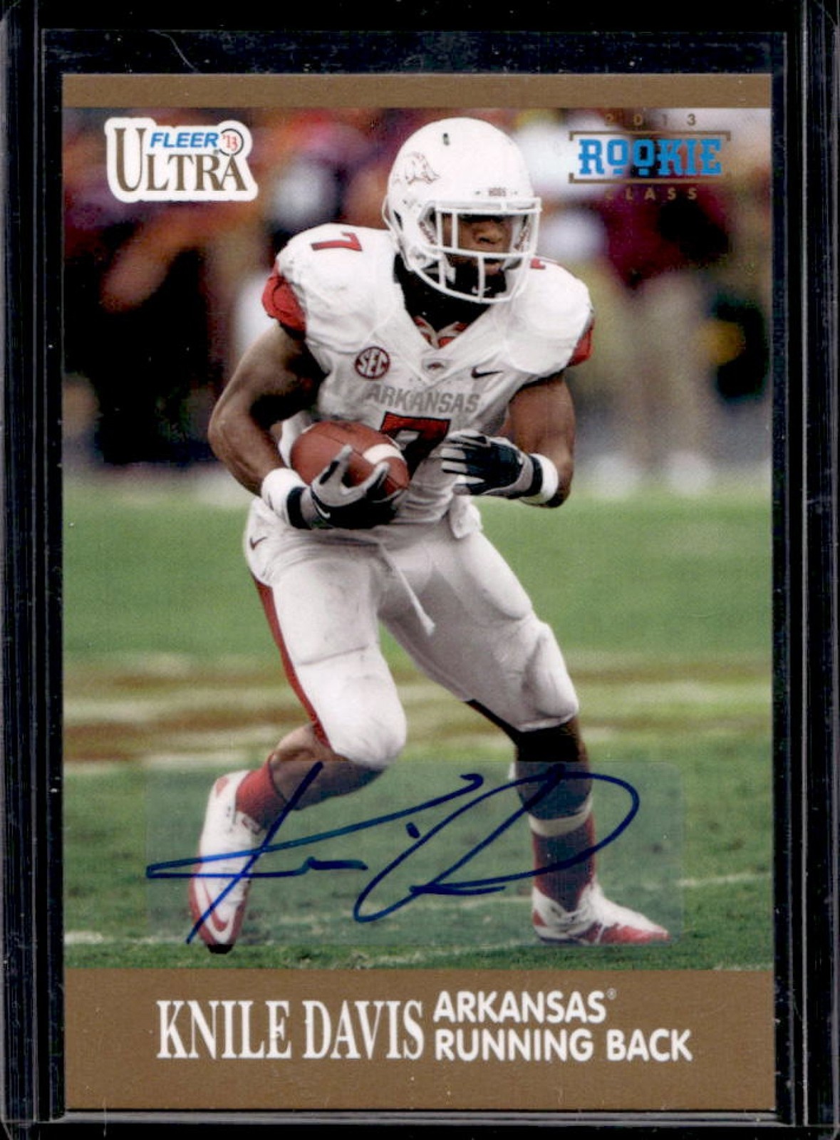 Knile Davis Fleer Retro Ultra #31 Autograph