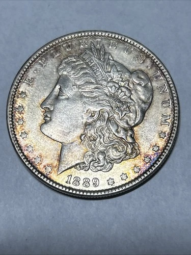 1889 Morgan Silver Dollar $1 Coin Circulated 0.9 Fineness US Silver