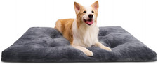 Dog Crate Bed Washable Dog Beds for Large Dogs Deluxe Thick Flannel Fluffy Comfy