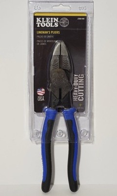 Klein Tools J2000-9NE Heavy Duty Cutting 9'' Lineman's Pliers, Journeyman Handle