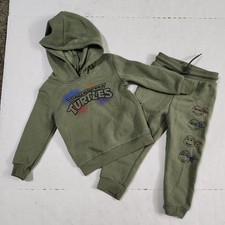 Nickelodeon TMNT Hoodie And Pant Set Green 2T Long Sleeve 2 Piece Toddler