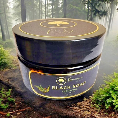 Renaissance de Beaute ~ NEW!  Eucalyptus Black Soap for Deep Purification